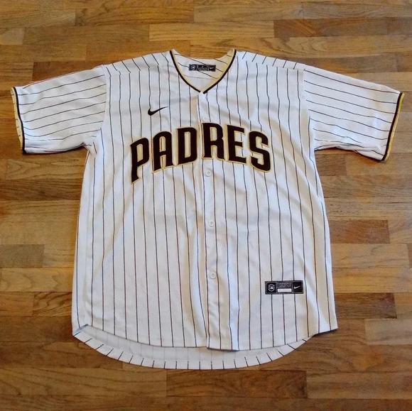 Nike Eric Hosmer San Diego Padres Pinstripe Jersey Men's Large